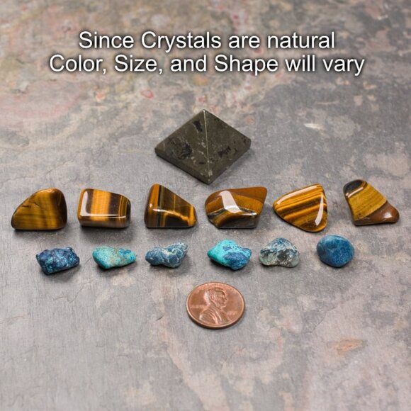 Confidence Boost Mini Crystal Grid Set - Your choice of Wood Grid Board - Picture 2 of 6